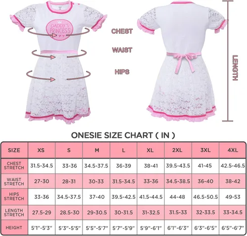 Vista 4 de Littleforbig - Mono para bebé con botón ABDL, para enamorado de pañales