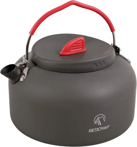 Vista 11 de REDCAMP Mini hervidor de agua al aire libre de 0.8L, olla de agua de aluminio con bolsa de transporte, caldera de té ligera compacta
