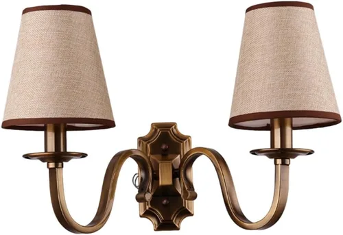 Vista 9 de Aiwen Vintage moderno aplique de pared lámpara de pared lámpara de pared de latón macizo accesorio 2 luces