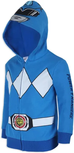 Vista 3 de Hasbro Power Rangers - Sudadera con capucha con cremallera para niños pequeños, azulrojo