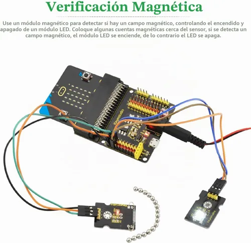 Vista 3 de KEYESTUDIO - Kit de inicio de 45 sensores para BBC Microbit V2.2 V2 V1.5 Sensor Breakout Board, i2c LCD, 5v Relay with Tutorials 57 Courses Coding
