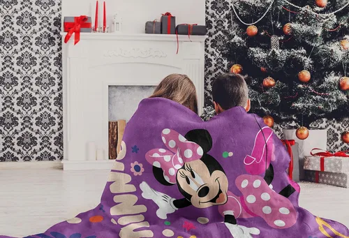 Vista 6 de Northwest Minnie Mouse Micro Raschel - Manta de 46 x 60 pulgadas, flores que caen