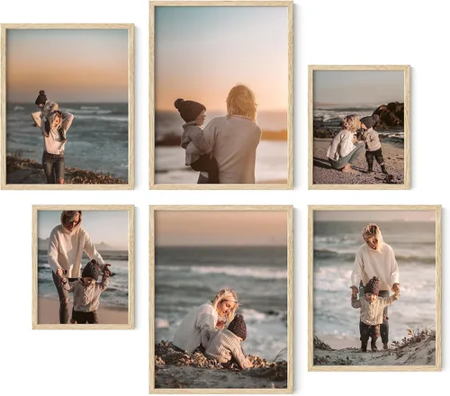Vista 8 de HAUS AND HUES Crea tu propio juego de 3 arte de pared enmarcado: haz tu propio póster o impresiones a partir de fotos Impresión de fotos