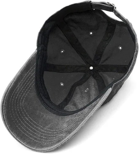 Vista 4 de Gorra de béisbol unisex para adultos estilo vintage ajustable con texto en inglés Question Everything Flat Ear
