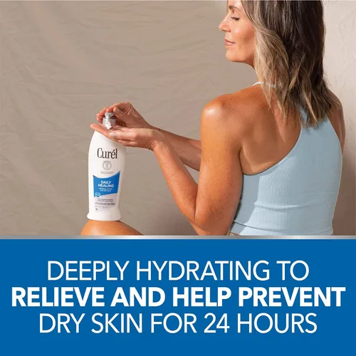 Vista 4 de Curel Daily Healing Moisture Loción corporal de fórmula original, 13 onzas líquidas (paquete de 2)