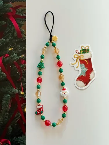 Vista 97 de Drawwind Correa con cuentas para teléfono con pulsera universal, cordón para teléfono celular lindo, pulsera de muñeca con cuentas, cadena de hilo