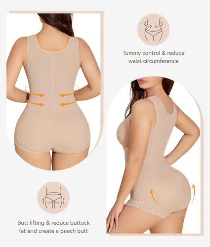 Vista 3 de M MYODRESS Fajas Colombianas - Prenda de compresión para abdominoplastia para mujer, faja moldeadora posparto