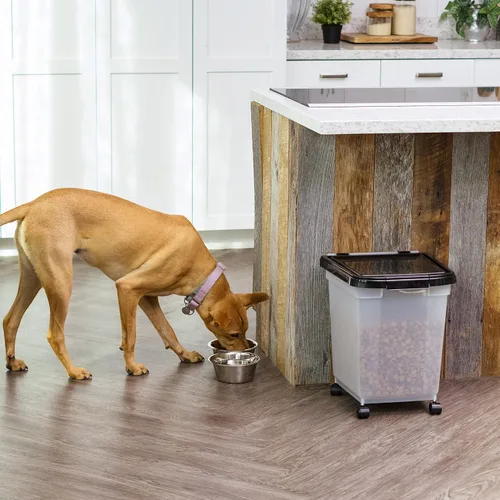 Vista 2 de Iris Contenedor para alimento de perro de estructura hermética, Individual, Negro