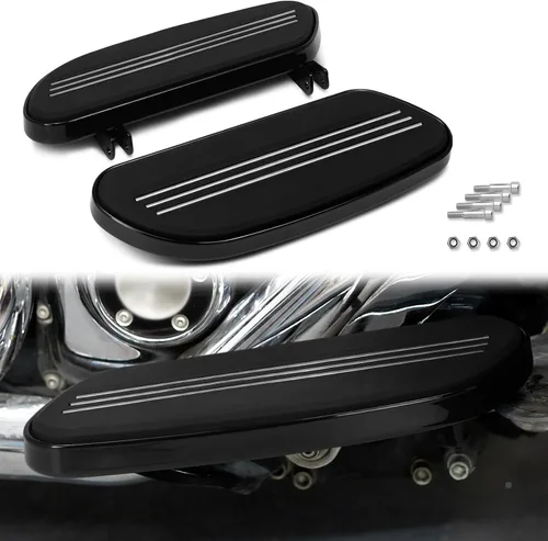 Vista 14 de Tabla de piso para pasajero de motocicleta Streamliner con kit de soporte de montaje Compatible con Harley Touring, Road Glide, Street Glide, Road