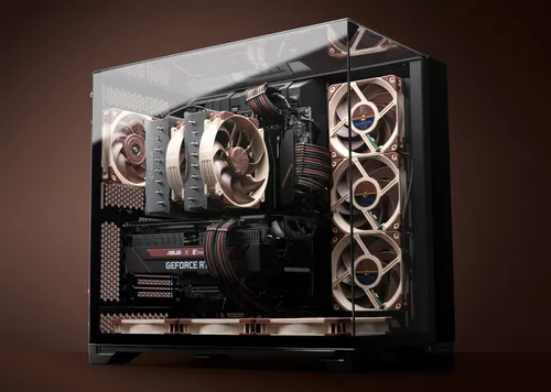 Vista 7 de Noctua NH-D15 G2, enfriador de CPU de doble torre, versión estándar completa recomendada para AMD AM5 e Intel LGA1851 / LGA1700 (marrón)