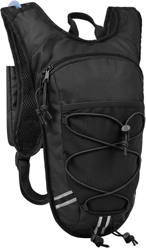 Vista 12 de Mochila de Hidratación Ligera con Depósito de Agua de 2L para Correr, Ciclismo, Senderismo – Mochila de Agua Antirrobo con Soporte para Teléfono