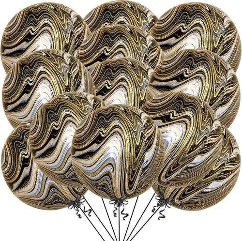 Vista 17 de KatchOn, Globos redondos de Mylar negros enormes, 22 pulgadas, paquete