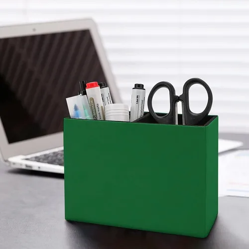 Vista 5 de Soporte para lápices de campo de fútbol americano, organizador de papelería, organizador de brochas de maquillaje, contenedor para escritorio