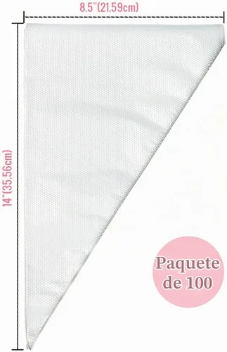 Vista 2 de Keenpioneer Bolsas desechables de 14 pulgadas para decoración y repostería, bolsa de pastelería sin puntas para tartas, glaseado de crema