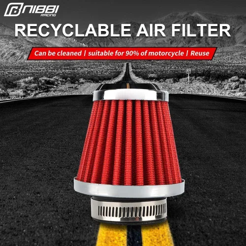 Vista 2 de Filtro de aire para motocicleta NIBBI 1.378 in Filtros de aire Filtros de aire universales para Dirt Bike Pit Bike Mini Bike GY6 ATV