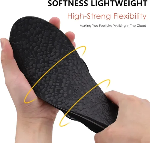Vista 5 de KuaiLu Chanclas de moda para mujer, ligeras, para verano, playa, yoga, esterilla de tanga con cómodo soporte de arco
