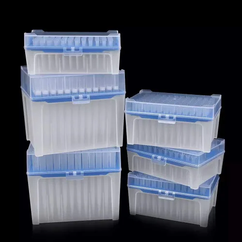 Vista 7 de Puntas de pipeta de filtrado de 10 µL – Puntas de pipeta de filtro universales – en rack, sin ARNasa/DNasa y seguras para pirógenos, transparentes