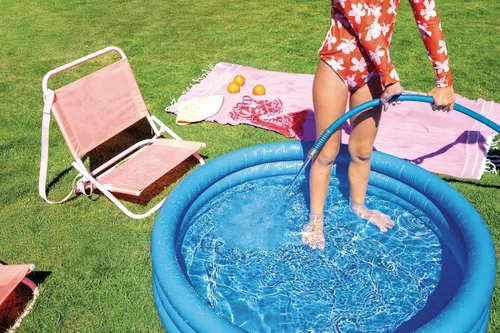 Vista 2 de INTEX 59416EP - Piscina inflable para niños, color azul cristal, 45 x 10 pulgadas