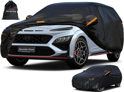 Vista 64 de Kayme Cubierta de auto SUV de 7 capas ajuste personalizado para BMW X1 (2009-2025), impermeable, para todo tipo de clima, para automóviles, cubierta