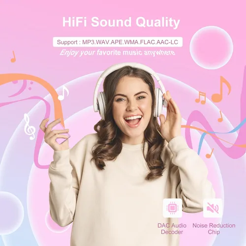 Vista 3 de Reproductor MP3 con Bluetooth 5.3-64GB, reproductor de música portátil con pantalla táctil completa de 2.4", reproductor MP3 con altavoz HD, radio