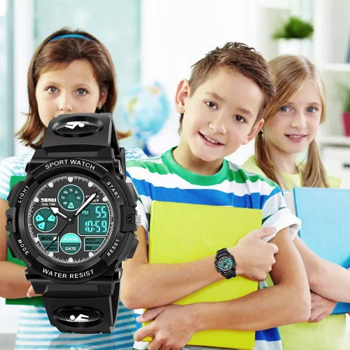 Vista 6 de ATIMO Reloj impermeable multifunción LED para niños - Regalos para niños