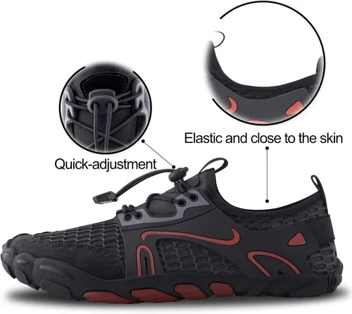Vista 6 de SEEKWAY - Zapatos acuáticos para hombre y mujer, secado rápido, para playa, natación, río, piscina, lago, senderismo, kayak, surfing