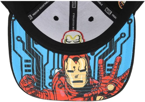 Vista 7 de Marvel Comic UV Ajustable Gancho y Bucle Curvo Tapa Blk