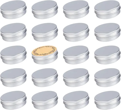 Vista 15 de Latas de aluminio con tapa roscada azul aguamarina de 2 onzas (2 fl oz) con Aqua Blue