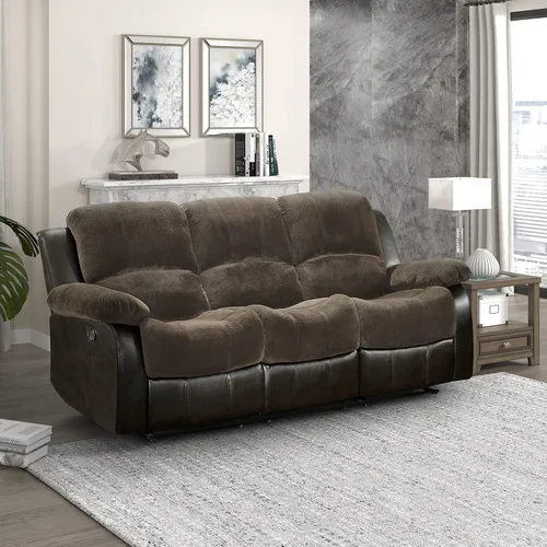 Vista 22 de Lexicon Humphreys Wall-Hugger - Juego de sala de estar reclinable manual, 2 piezas, color negro