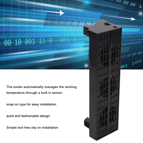 Vista 3 de Hilitand Ventilador de enfriamiento automático para PS4 Slim, sensor de temperatura automático inteligente, radiador controlado por USB externo