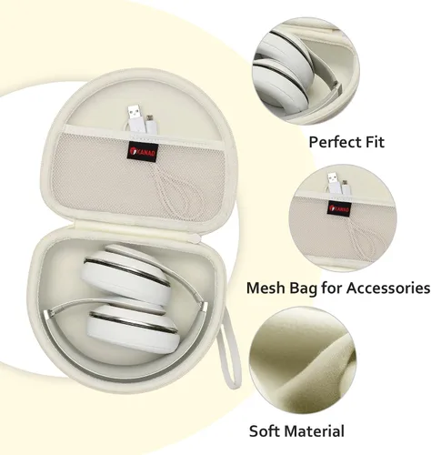 Vista 2 de Funda para auriculares compatible con Beats Studio Pro/Solo 4 / Studio 3 / Solo 3 / Picun B8 / BERIBES/JLab JBuds Lux ANC Auriculares inalámbricos