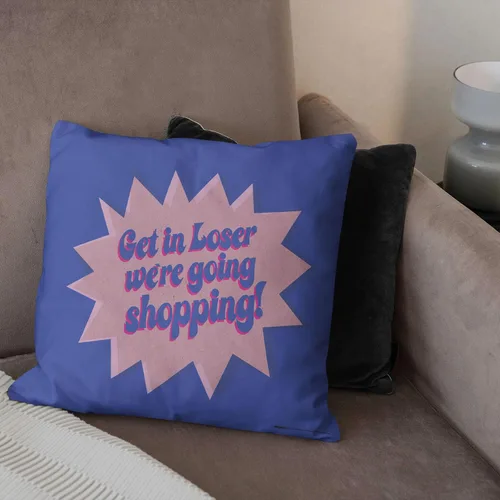 Vista 3 de Northwest Mean Girls - Almohada de 18 x 18 pulgadas, Get in Losers
