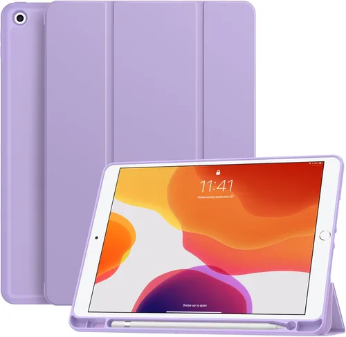 Vista 11 de Soke - Funda para iPad de 9ª generación 2021/8ª generación 2020/7ª generación 2019 con soporte para lápices - Funda de protección premium a prueba