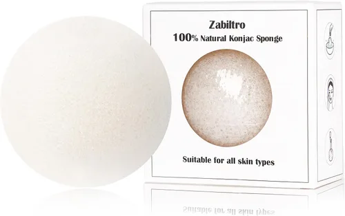 Vista 9 de Esponjas faciales naturales de Konjac - Semicírculos - para una limpieza facial suave y exfoliación ecológica - Cuidado de la piel Limpieza