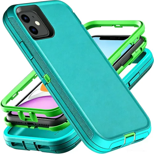 Vista 7 de YmhxcY Funda para iPhone 11 Pro Max, a prueba de golpes, a prueba de caídas, a prueba de polvo, 3 capas, duradera, funda de teléfono de protección