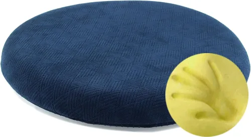 Vista 12 de Sigmat Cojín de asiento de espuma viscoelástica antideslizante suave cojín redondo para silla de 13 pulgadas, color negro