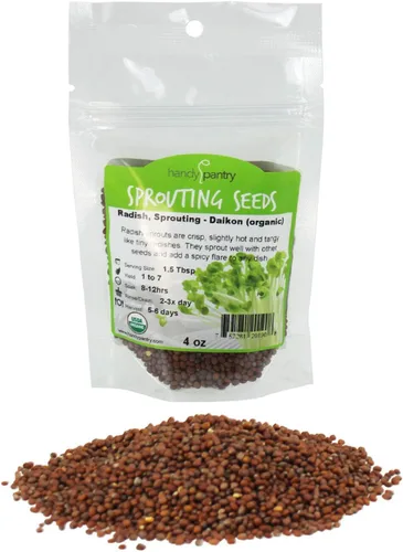 Vista 13 de Semillas germinantes de rábano 1 lb - Semillas microverdes Daikon sin OMG para cultivo en interiores for Indoor Growing