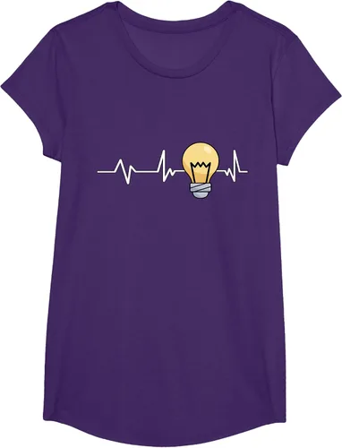 Vista 54 de Bombilla Heartbeat bombilla regalo bombilla bombilla camiseta Negro