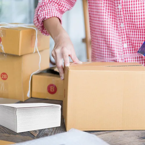 Vista 6 de 200 piezas de suministros de envío de tarjetas de intercambio Blanco