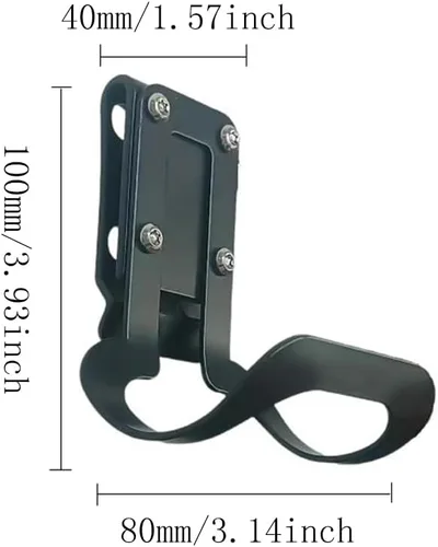 Vista 2 de Funda de martillo con clip en el cinturón de herramientas, soporte de martillo con gancho para cinturón de martillo para alicates, llave