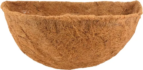 Vista 6 de Arcadia Garden Products - Forro de coco extra duradero 1547B de 12 pulgadas para macetas redondas colgantes, forro de repuesto de fibra de coco