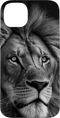 Vista 15 de Funda de retrato oscuro con cara de león para iPhone 16