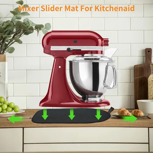 Vista 6 de Alfombrilla deslizante para mezclador Kitchenaid, alfombrilla deslizante para mover el mezclador, almohadilla compatible con mezclador Kitchenaid
