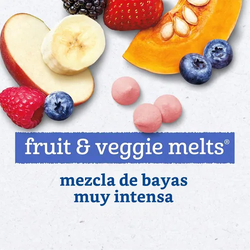 Vista 3 de Gerber Etapa 3 Very Berry Fruit and Veggie Melts, 1 Oz
