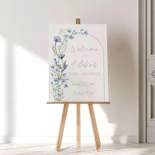 Vista 16 de Baby Shower Signs, Baby Shower Welcome Sign, Girl Woodland Baby Shower Welcome Sign, Pink Floral Woodland Baby Shower Welcome Sign, Welcome to Baby