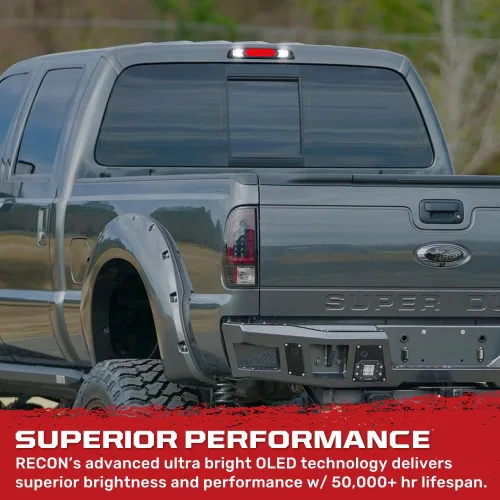 Vista 8 de Recon - Se adapta a 99-16 Super Duty y 95-03 Ranger y 01-05 Explorer Sport Trac 3ª luz de freno con LED CREE XML de ultra alta potencia con elegante