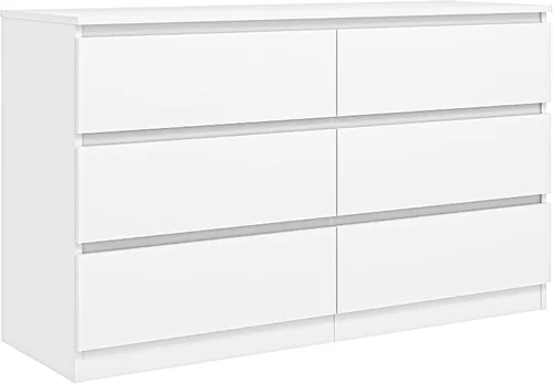 Vista 24 de Vibe & Dine Cómoda Doble de 8 Cajones, Cómoda Moderna con Almacenamiento Amplio para Closet, Dormitorio, Sala de Estar, Negro