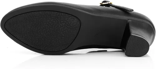 Vista 4 de Zapatos de baile de salón con correa en T para mujer, zapatos de tacón de vestir