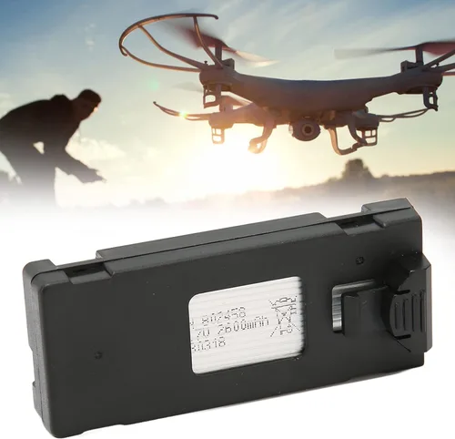 Vista 6 de Batería de dron a control remoto, 3.7 V 2600 mAh batería UAV de alta capacidad, batería de repuesto estable para E88 E88PRO E88MAX E525 E99 E99PRO