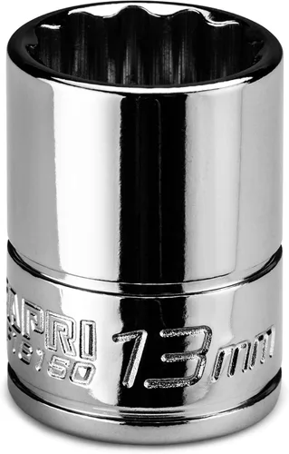 Vista 12 de Capri Tools Zócalo poco profundo de 0.157 in, accionamiento de 1/4", 12 puntos, métrico
